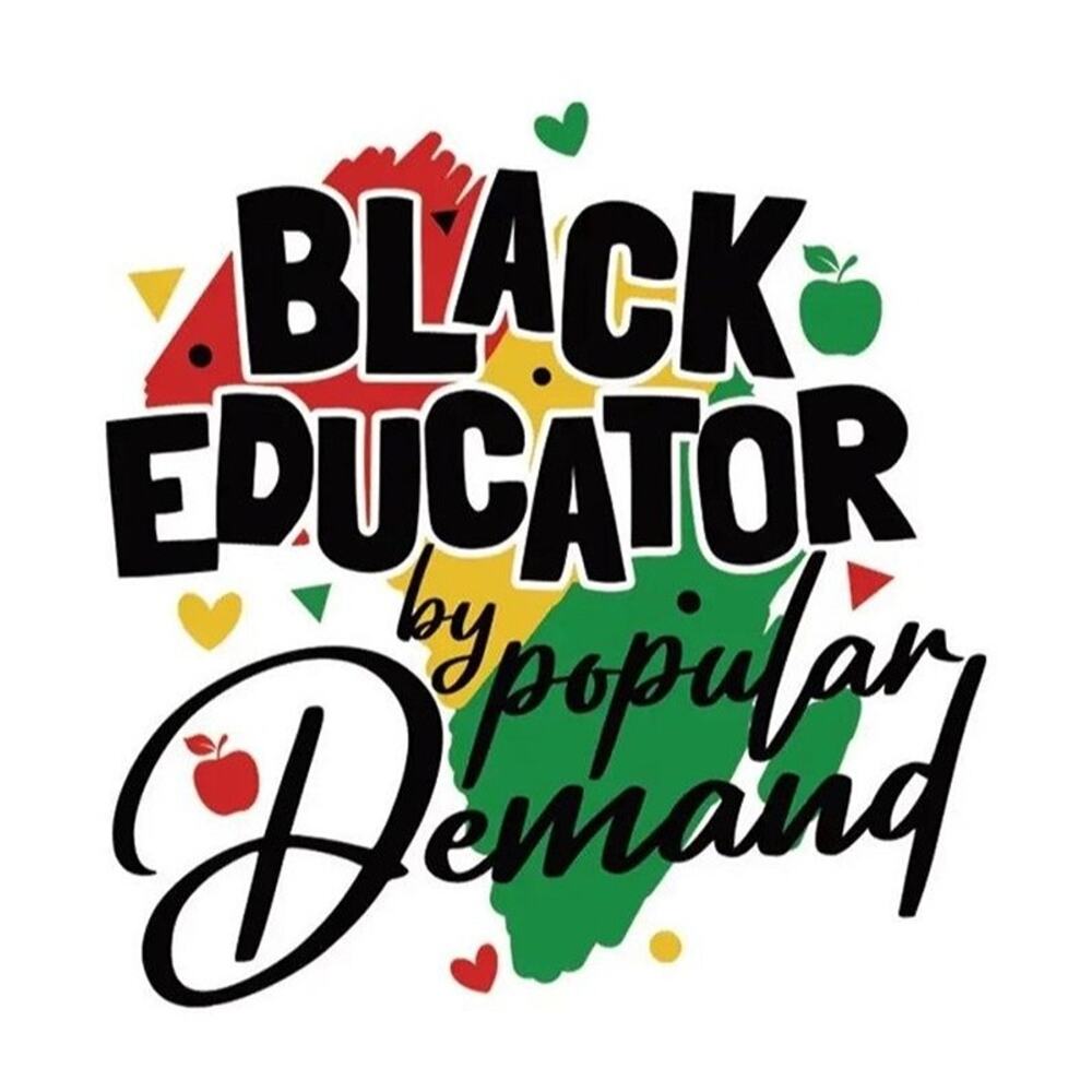 Black Educator by Popular Demand Africa Map Design Trendy Iron-on Heat Transfer